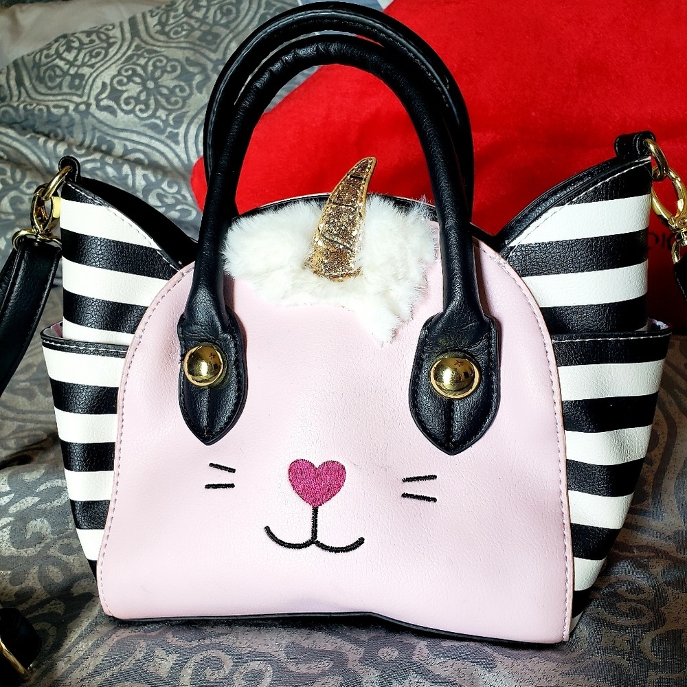 BETSEY JOHNSON UNICORN/KITTYSMALL BAG